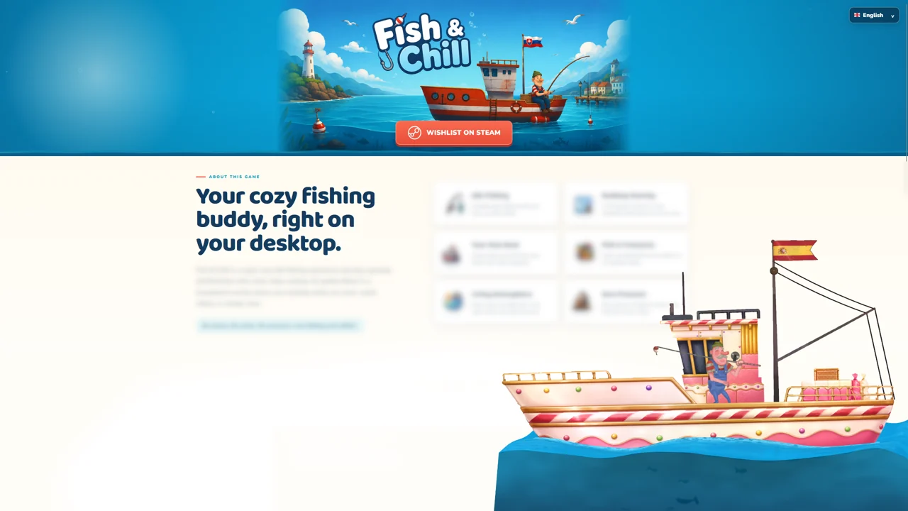 Decorated ship on the desktop