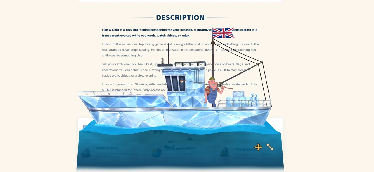 Ice ship on the desktop